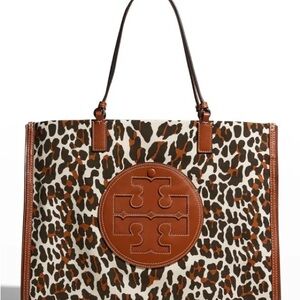 Tory Burch Leopard Print Tote Bag
